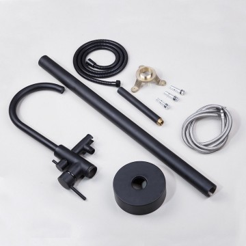 Olie bronzen kraan vrijstaand set