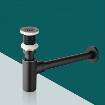 Olie bronzen sifon altijd open