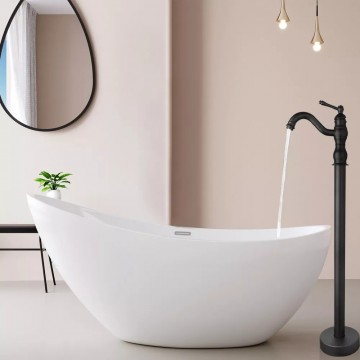 Olie bronzen staande badkraan