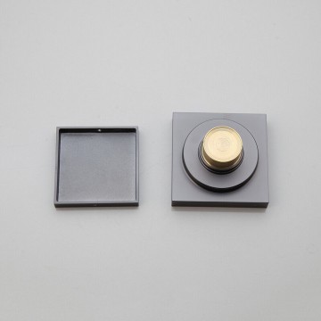 Onderzijde gun metal doucheput