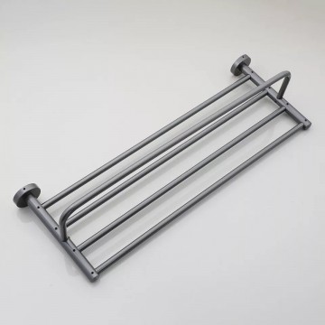 Onderzijde gun metal handdoekrek