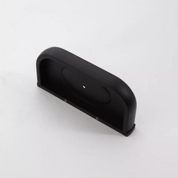 Onderzijde zwarte zeephouder badkamer