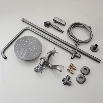 Opbouw gun metyal doucheset regendouche 9