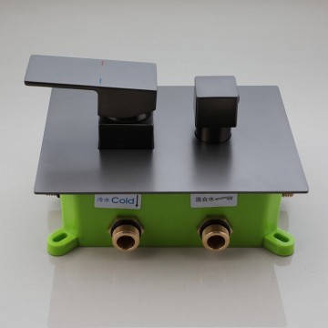 Paneel regendouche rechthoekig gun metal