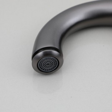 Perlator gun metal 3 delige wastafelkraan