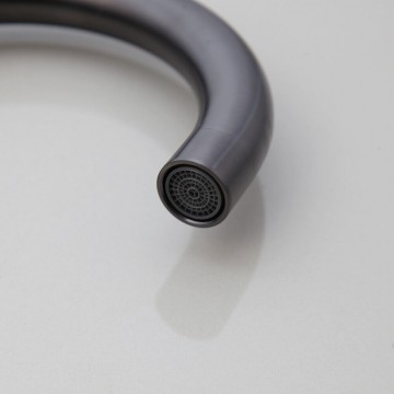 Perlator gun metal wastafelkraan