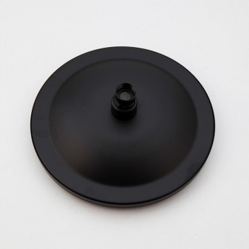 Regendouchekop zwart 20cm