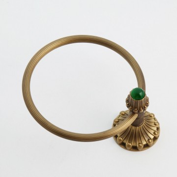 Ring voor handdoek brons