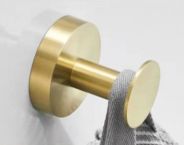 Rond gebrosteld gouden haakje