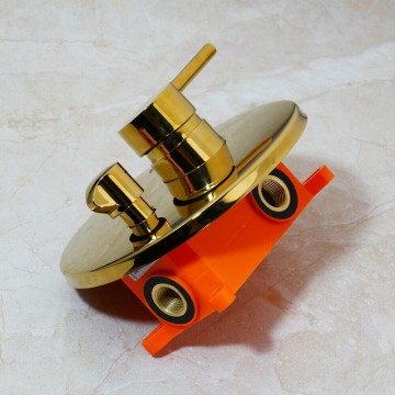 Rond gouden bediening