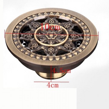 Ronde afvoer put brons