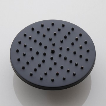 Ronde douchekop zwart