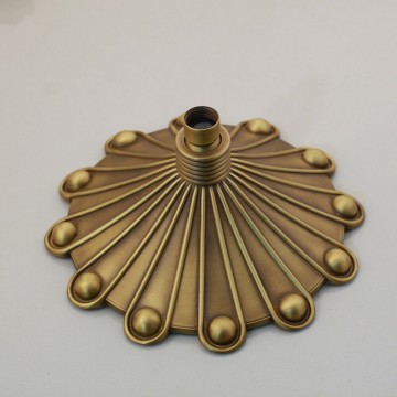 Ronde douhekop brons uitgevoerd 0