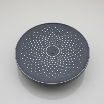 Ronde gun metal douchekop