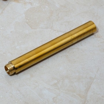 Ronde handdouche goud afgewerkt