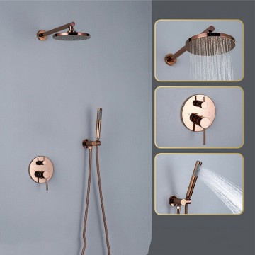 Rose gouden douche set