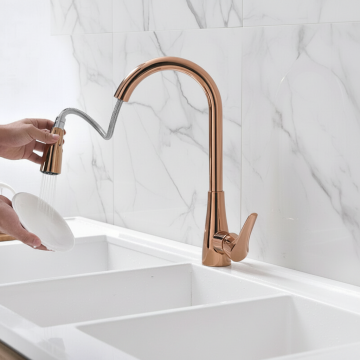 Rose gouden luxe keukenkraan 1