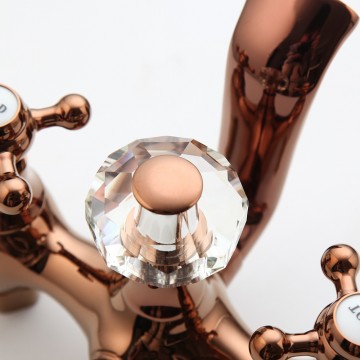 Rose gouden staande kraan 14