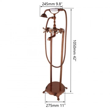 Rose gouden staande kraan 6