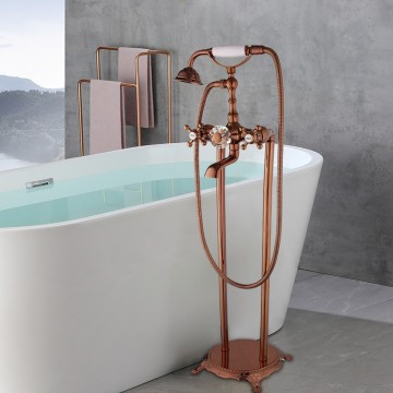 Rose gouden staande kraan 7