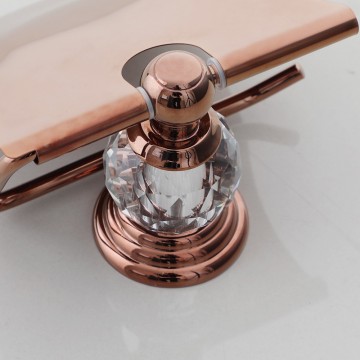 Rose gouden wc rol houder 2