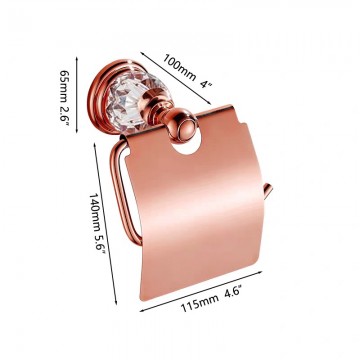 Rose gouden wc rol houder 4