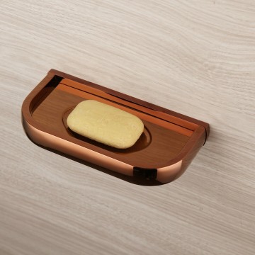 Rose goudkleurig zeepbakje elegant