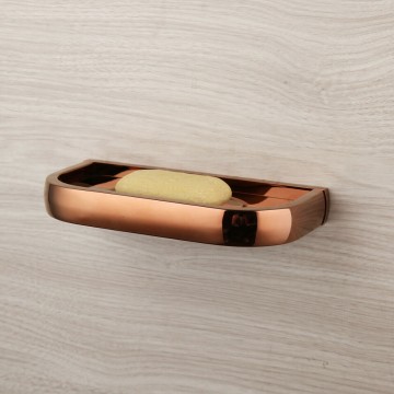 Rose goudkleurig zeepbakje voor badkamer