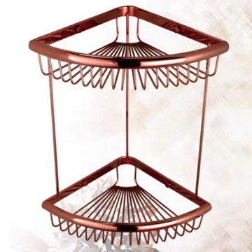 Rose goudkleurige badkamer accessoires 10