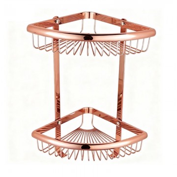 Rose goudkleurige badkamer accessoires 11