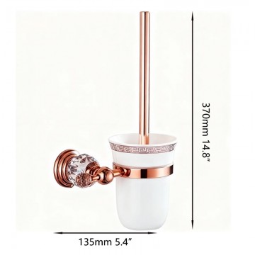 Rose goudkleurige badkamer accessoires 16