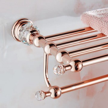 Rose goudkleurige badkamer accessoires 20 0