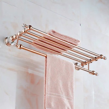 Rose goudkleurige badkamer accessoires 26