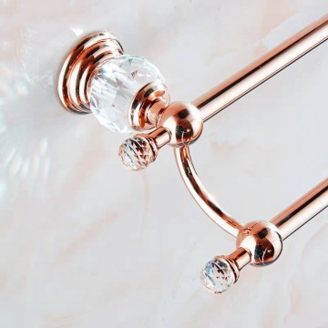 Rose goudkleurige badkamer accessoires 4 0