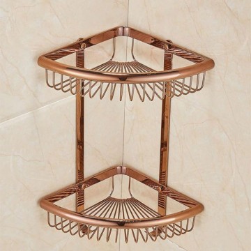 Rose goudkleurige badkamer accessoires 8 0