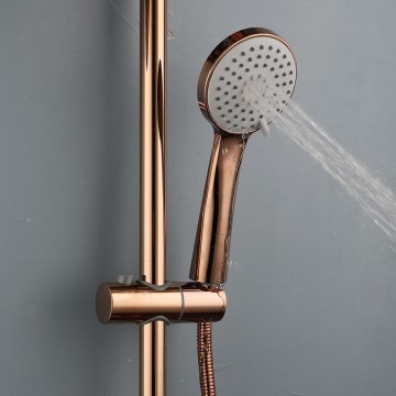 Rose goudkleurige handdouche