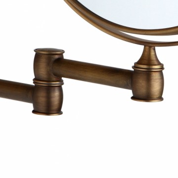 Nostalgische bronzen opmaak spiegel voor de badkamer antiek klassiek brons