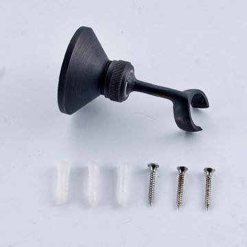 Nostalgische olie brons douchekraan muurbevestiging inclusief handdouche met wit keramiek