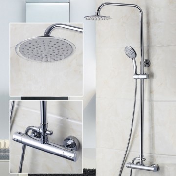 Thermostatische elegante chroom douche-set inclusief handdouche