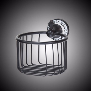 Retro olie brons shampoo rek voor de badkamer nostalgisch design