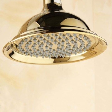 Nostalgische elegante goudkleurige regen douche set met badkraan