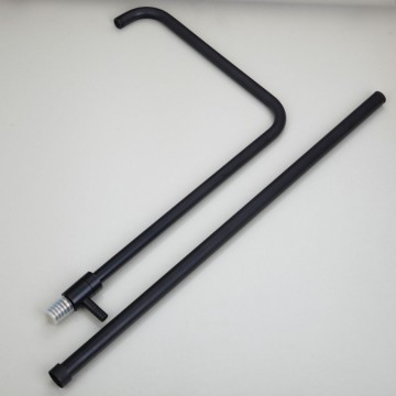 Nostalgische zwart Olie brons opbouw douche set douchekop 20 CM retro handdouche met keramiek