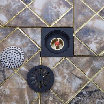 Olie brons doucheput  nostalgische uitvoering afvoer