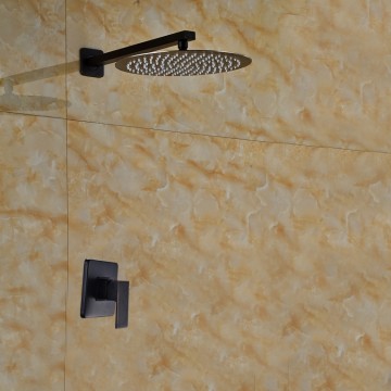 Nostalgische inbouw doucheset olie brons gewreven. Muurbevestiging