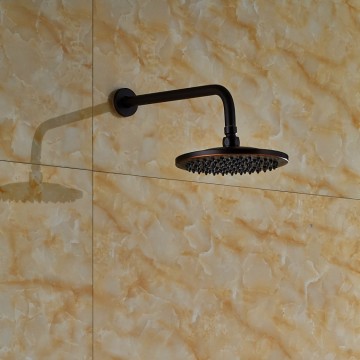 Inbouw olie brons gewreven regendouche, nostalgische uitstraling.