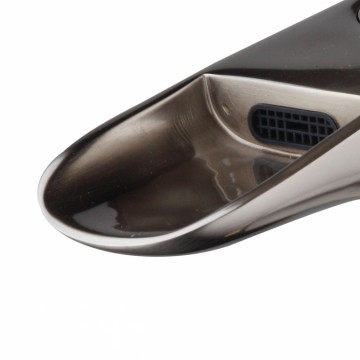 Nikkel geborstelde waterval wastafelkraan strak model