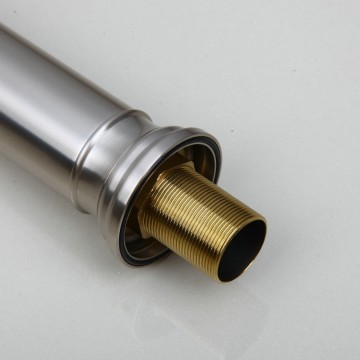 Retro wastafelkraan Klassiek model geborsteld nikkel afgewerkt extra hoog