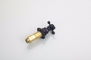 3 delige Retro olie brons badkraan voor montage op badrand of voor wastafel montage