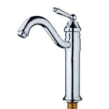 Nostalgische retro chroom wastafelkraan klassieke uitvoering