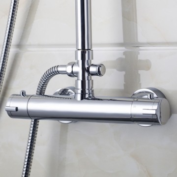 Thermostatische elegante chroom douche-set inclusief handdouche